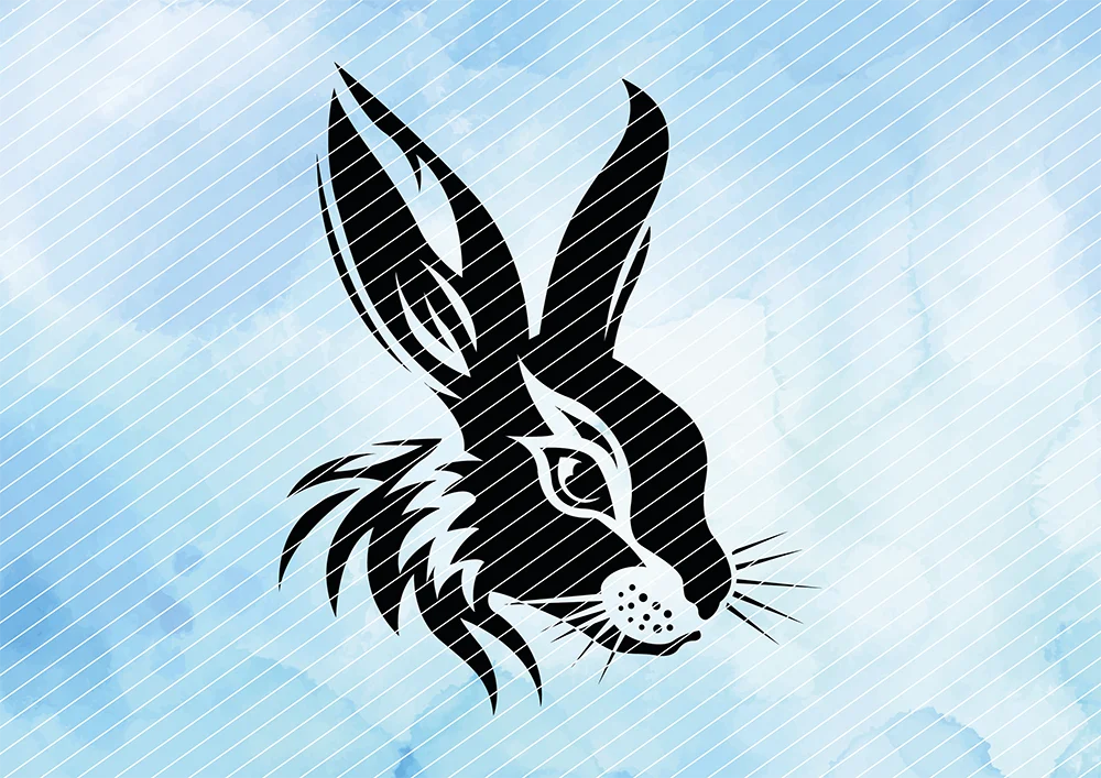 Hase // Plotterdatei SVG Vektor Grafik