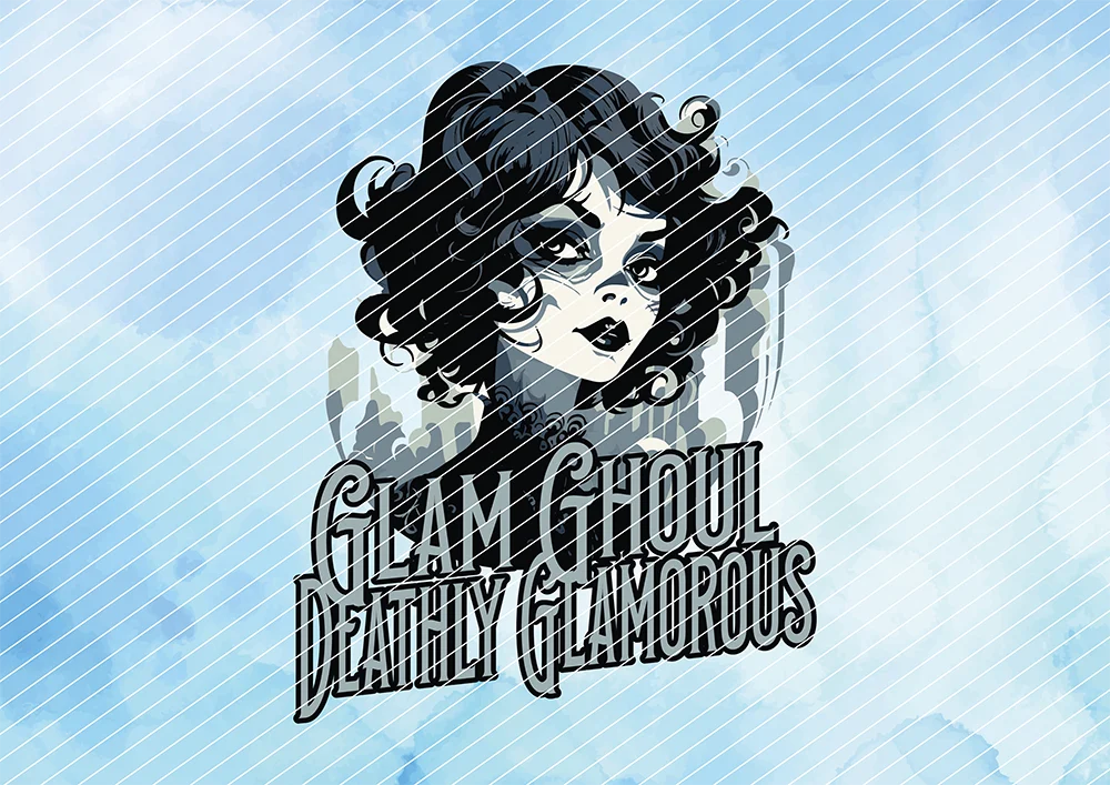 Glam Ghoul - Deathly Glamouros // Bügelbild