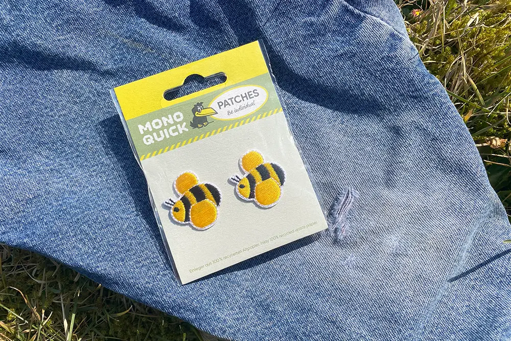 Zwei Bienen-Patches im Set  // Patch bzw. Aufnäher