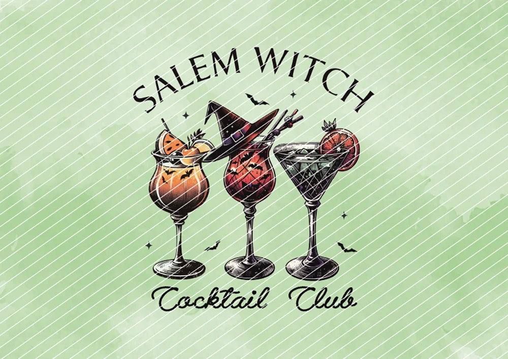 Salem Witch Cocktail Club // Bügelbild