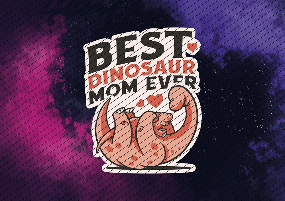 Best Dinosaur Mum Ever // Bügelbild