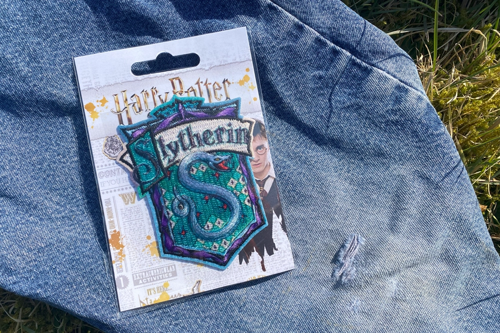 Slytherin-Wappen aus dem Harry Potter-Universum  // Patch bzw. Aufnäher