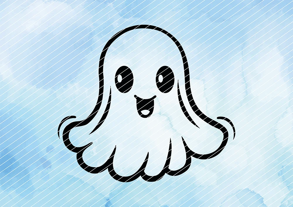 Süßes Gespenst // Plotterdatei SVG Vektor Grafik