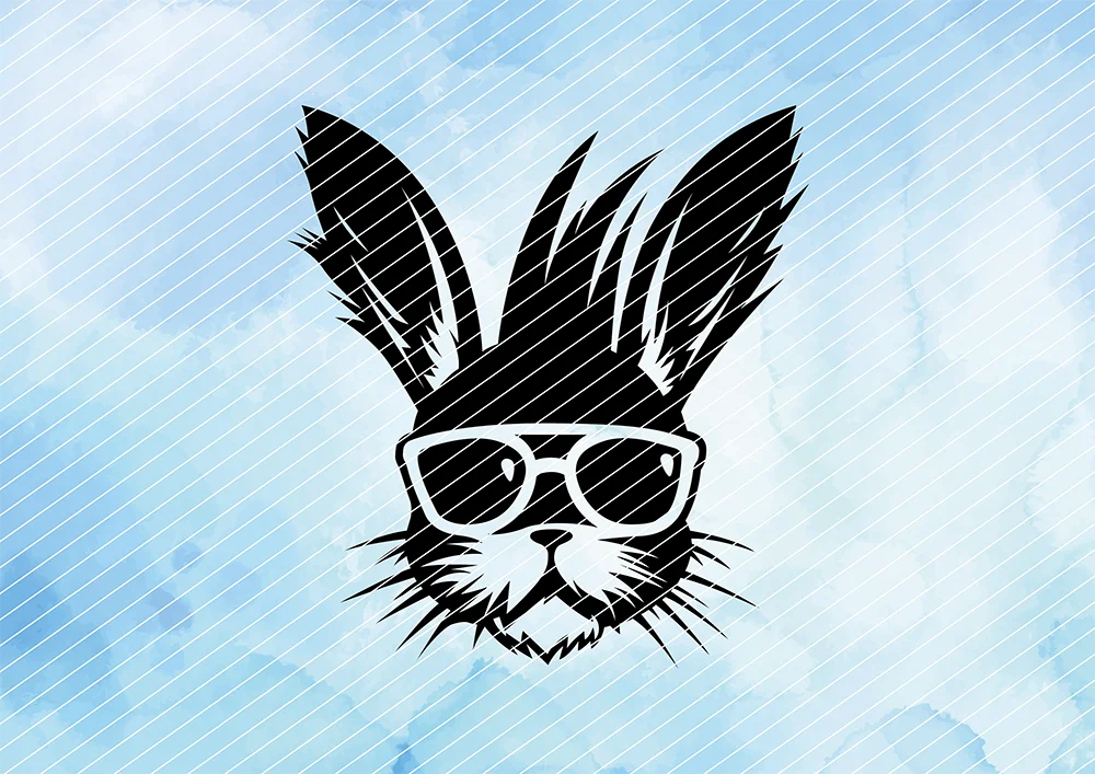 Punkiger Hase // Plotterdatei SVG Vektor Grafik