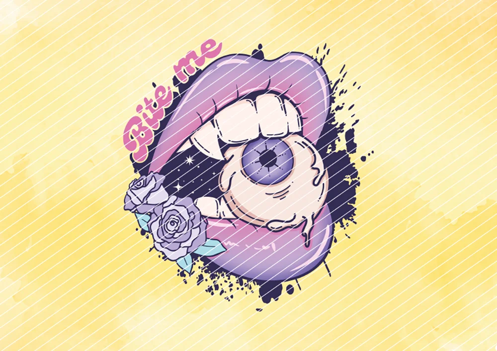 Bite Me // Bügelbild