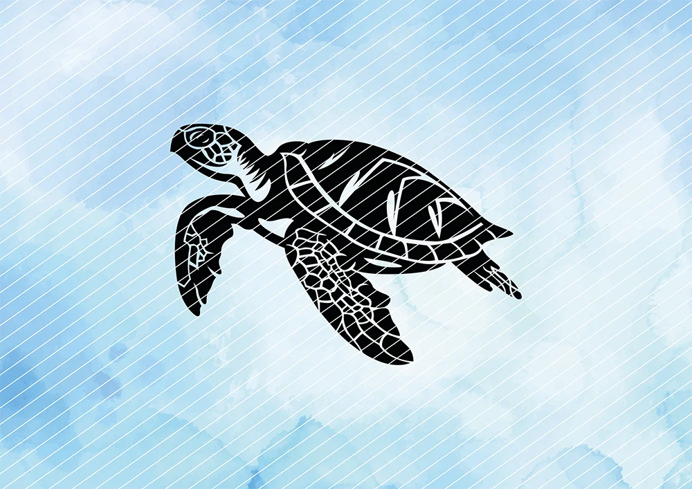 Schildkröte // Plotterdatei SVG Vektor Grafik