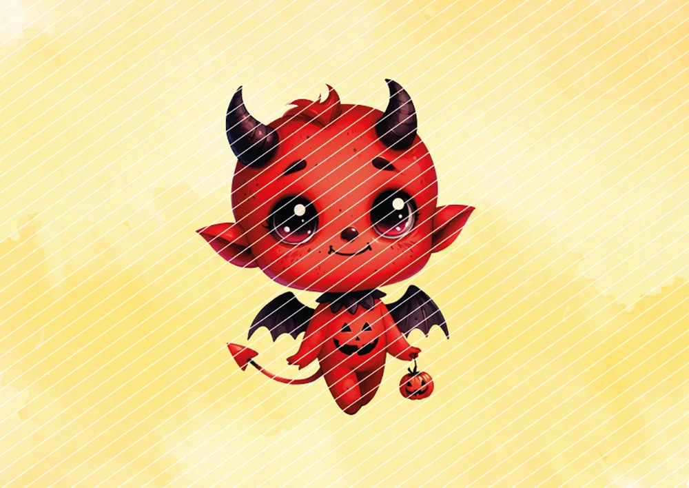 Rotes Teufelchen // Bügelbild