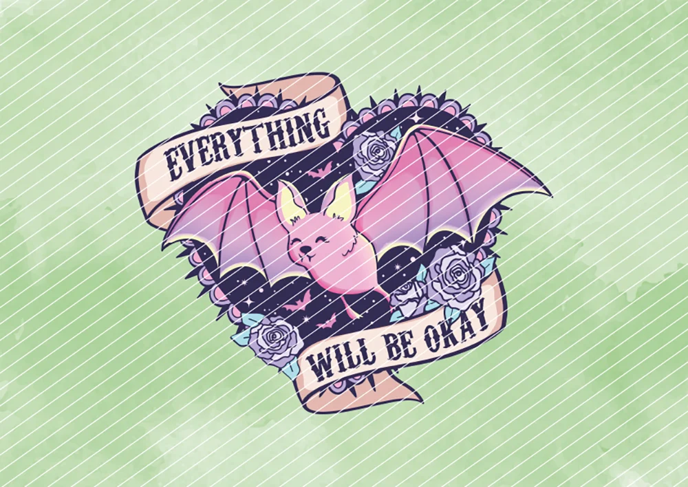 Everything will be okay // Bügelbild