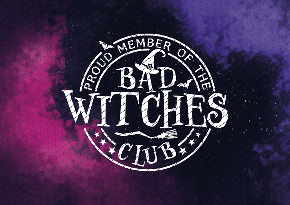 Bad Witches Club - Weiße Version // Bügelbild