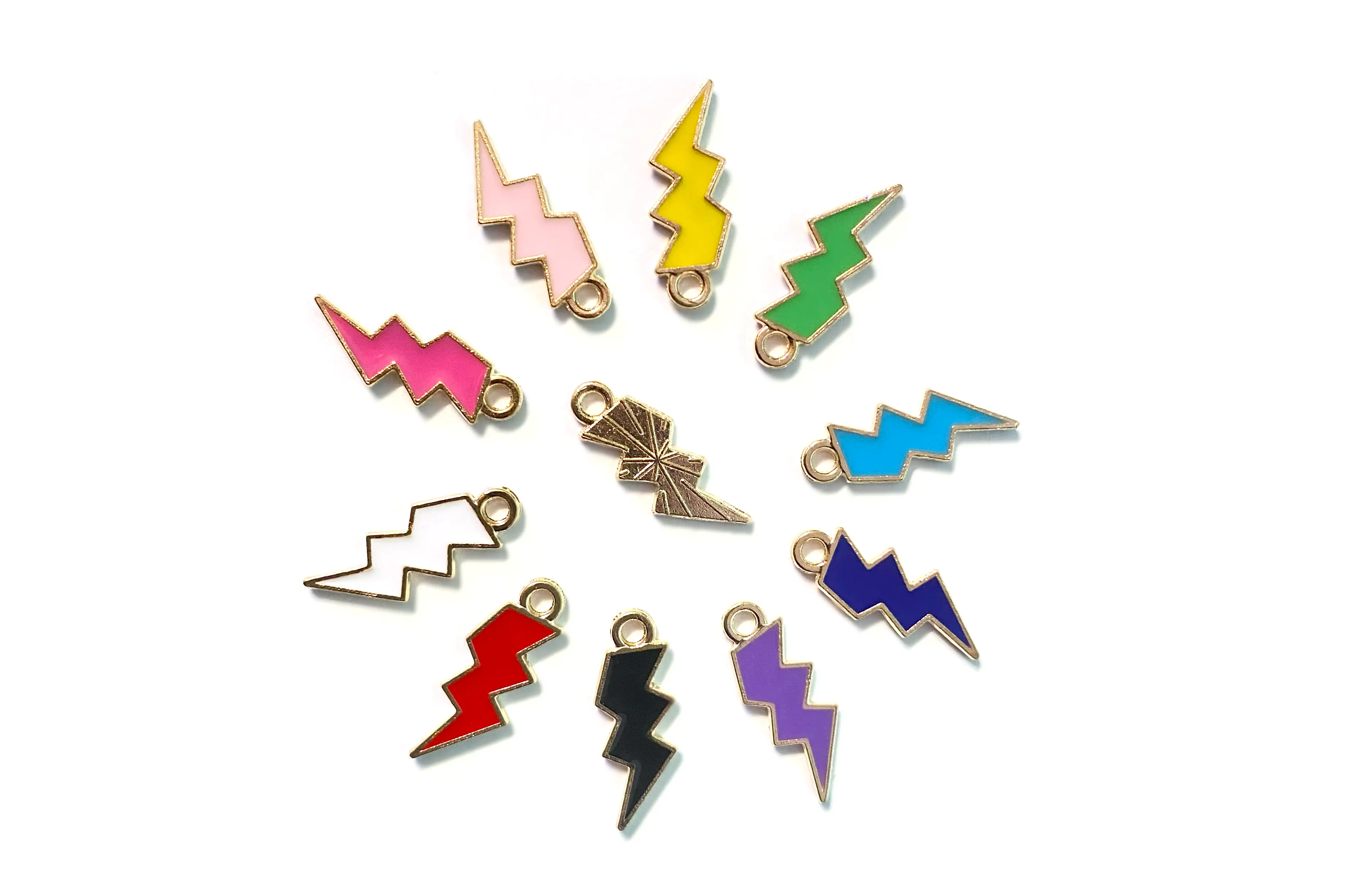 Anhänger "Blitz" // Verschiedene Farben // 1 Stück