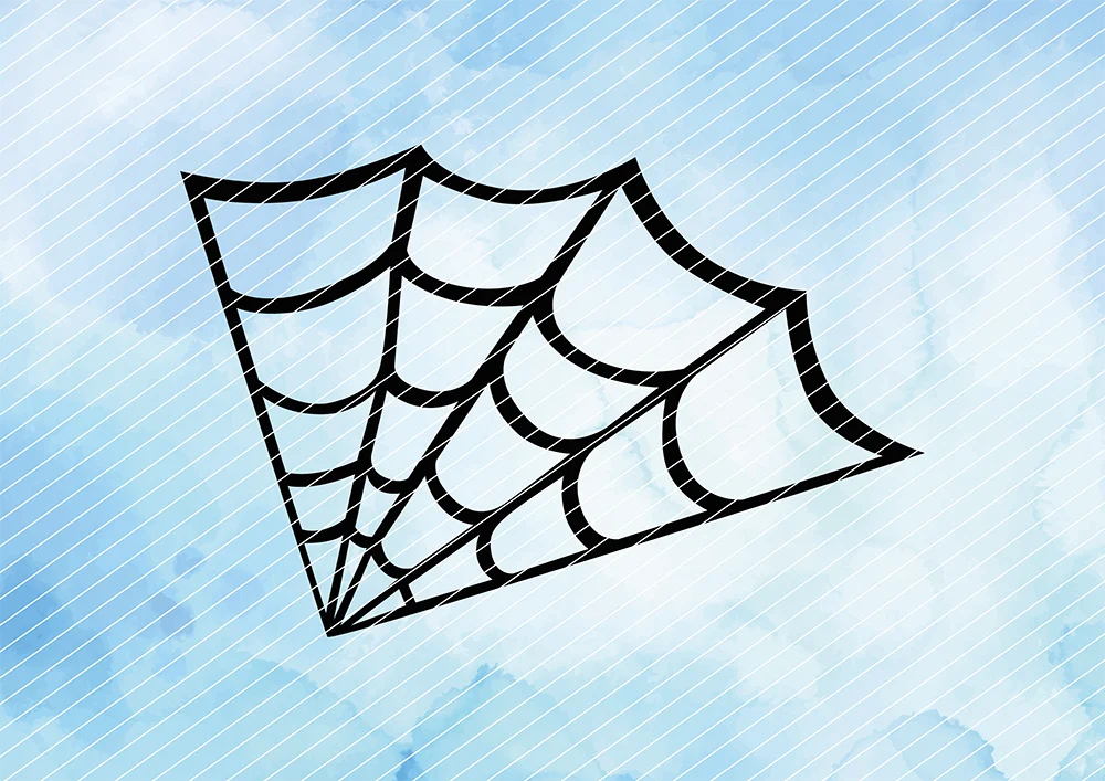Spinnennetz // Plotterdatei SVG Vektor Grafik