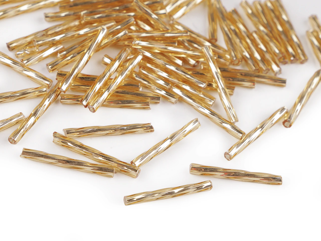 Rocailles Stabperlen – gedrehte Stäbchen // Verschiedene Längen und Farben