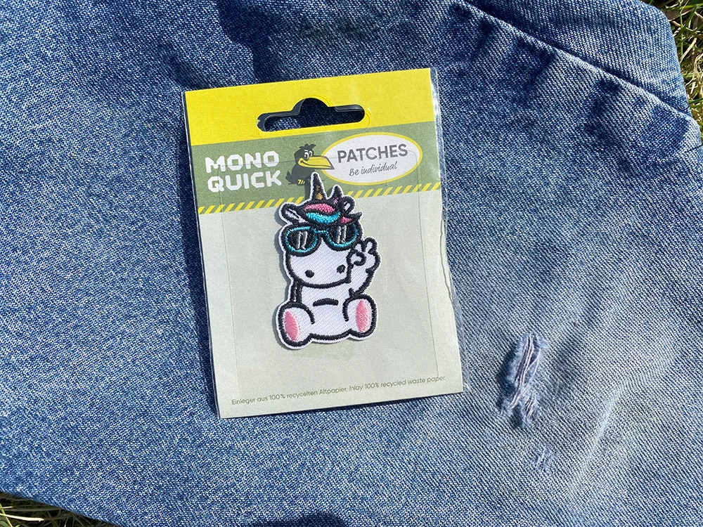 Cooles Einhorn mit Sonnenbrille  // Patch bzw. Aufnäher