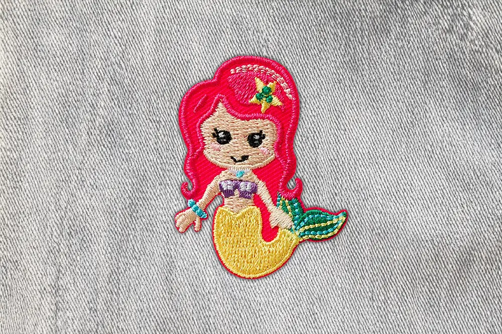 Meerjungfrau mit roten Haaren  // Patch bzw. Aufnäher